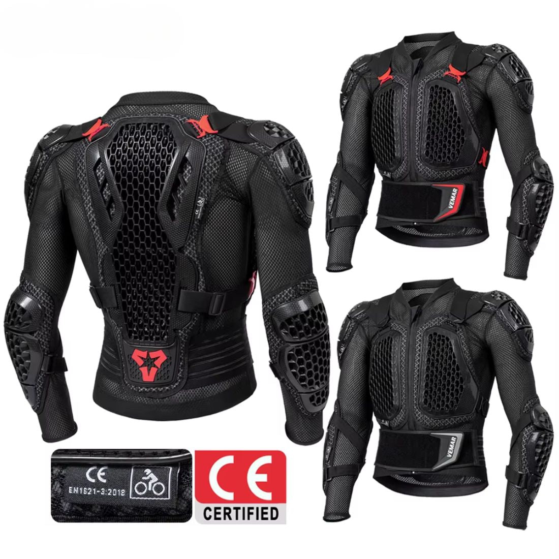 BikerZoneZ CE Full-Body Motorcycle Armor Suit