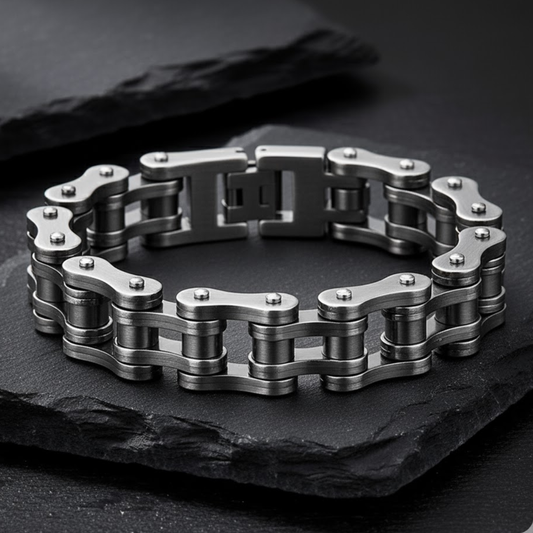 Biker Chain Bracelet – Forged Steel Series