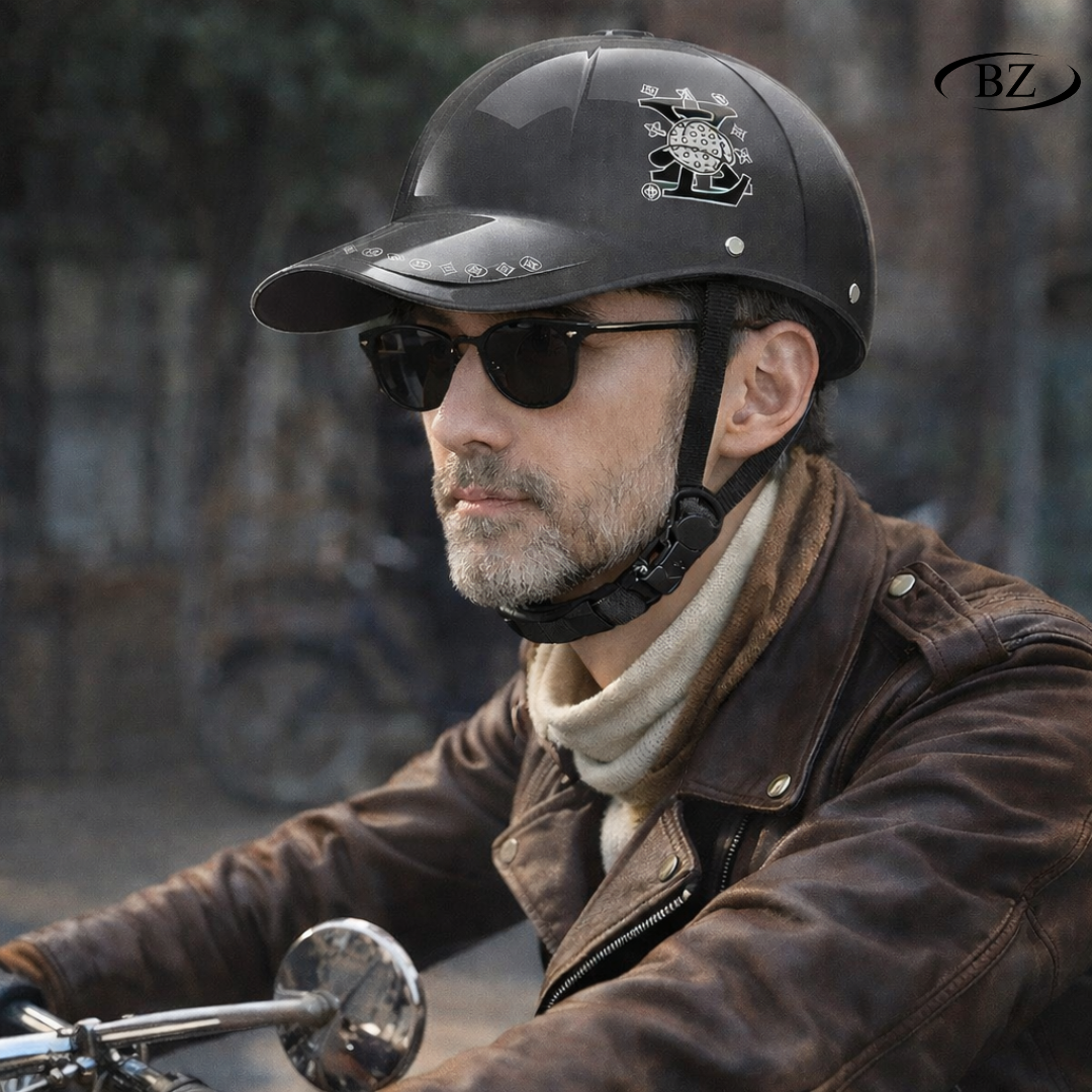 Baseball Cap Half Helmet – Lightweight Summer Riding Helmet