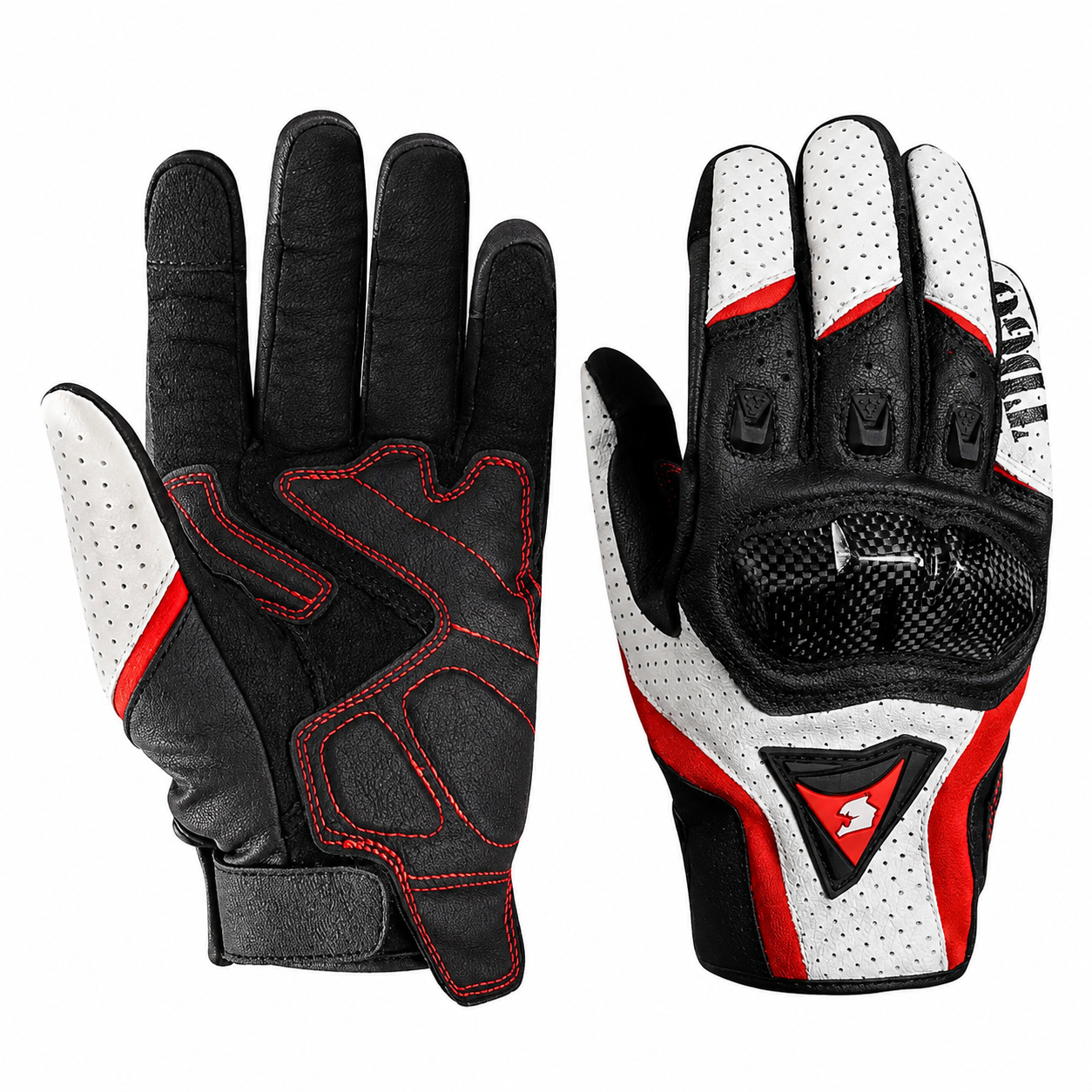 Carbon Fiber Protective Touch Screen Motorcycle Gloves