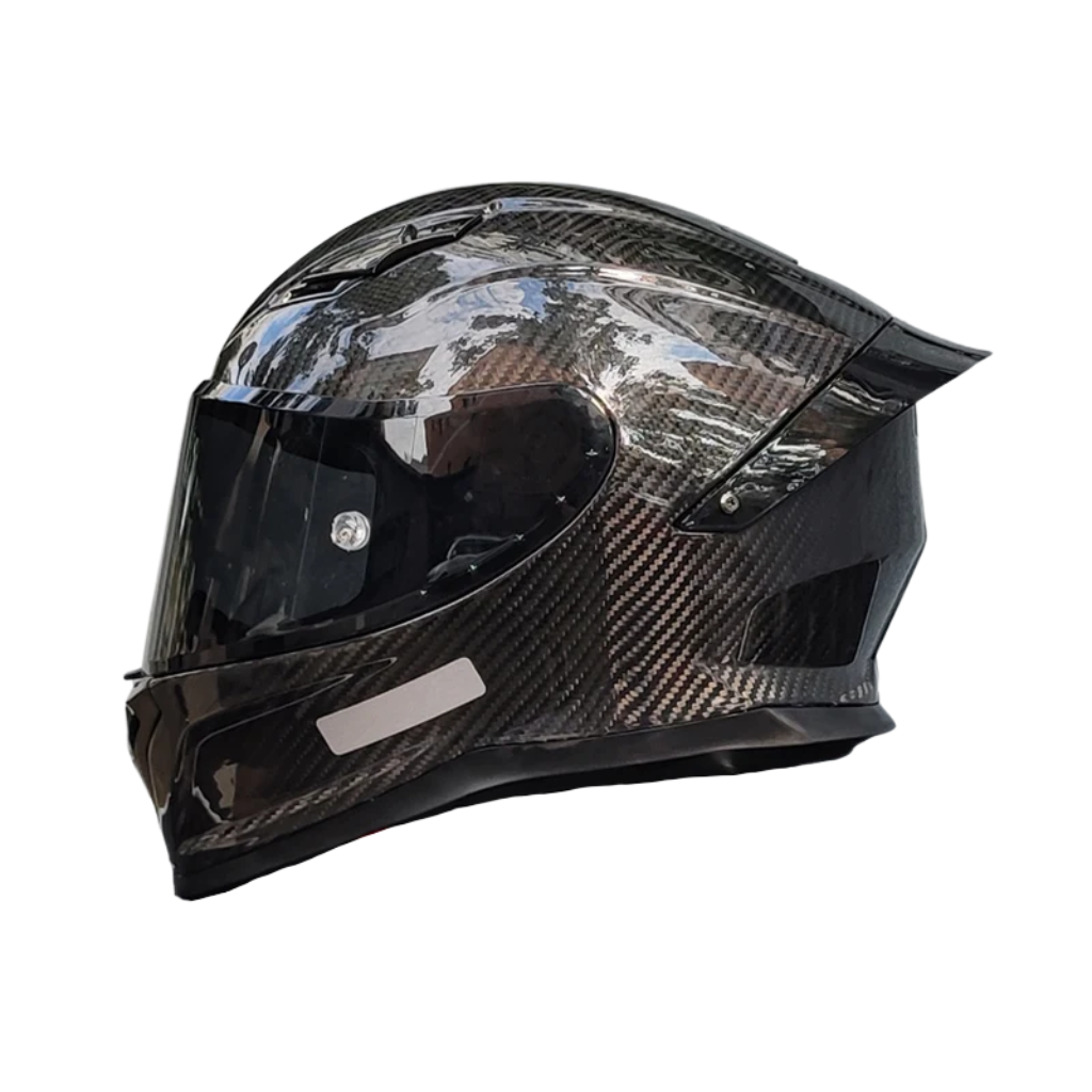 Carbon Fiber Full Face Motorcycle Helmet - DOT Approved