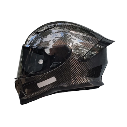 Carbon Fiber Full Face Motorcycle Helmet - DOT Approved