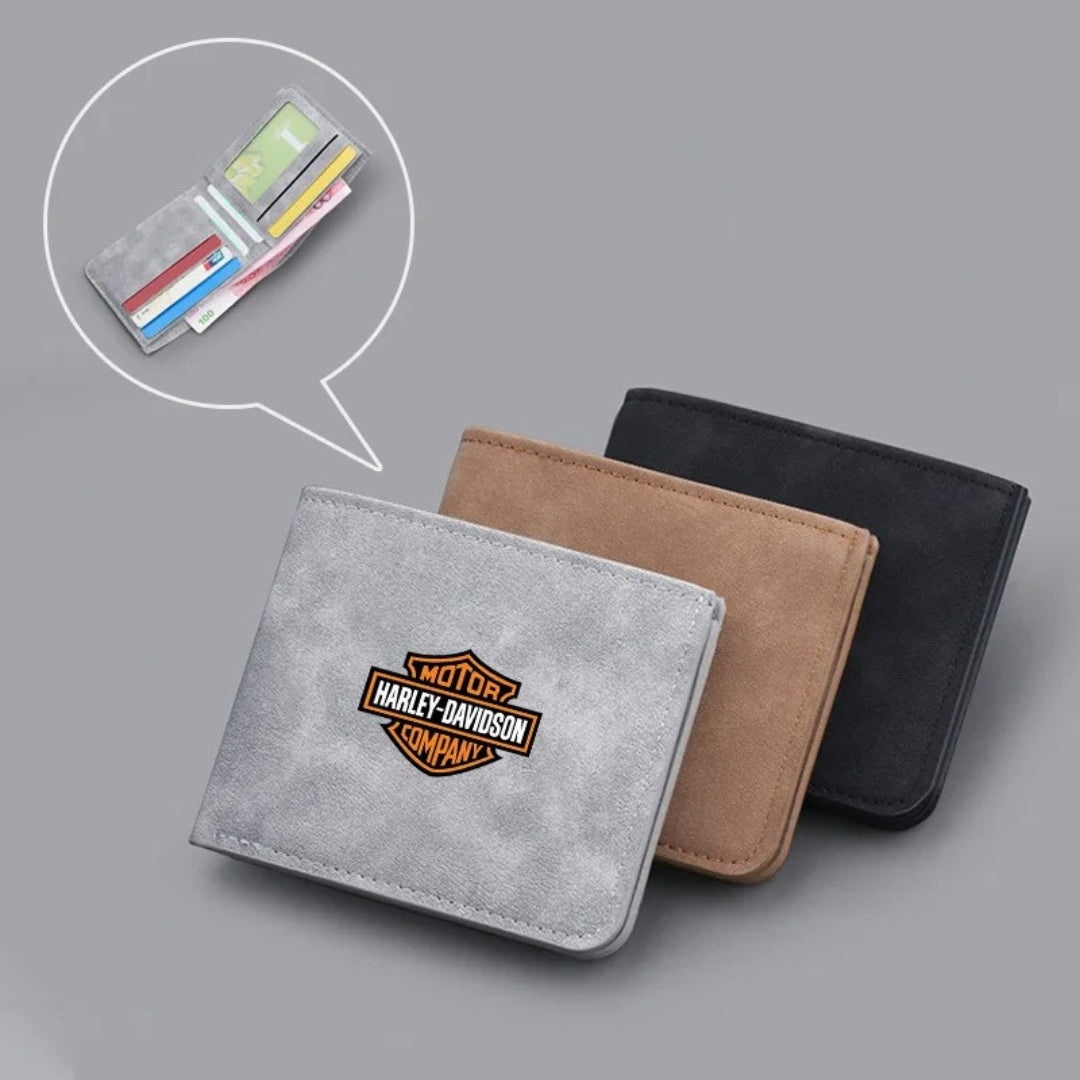 Harley Biker Slim Wallet – Vintage Ride Series
