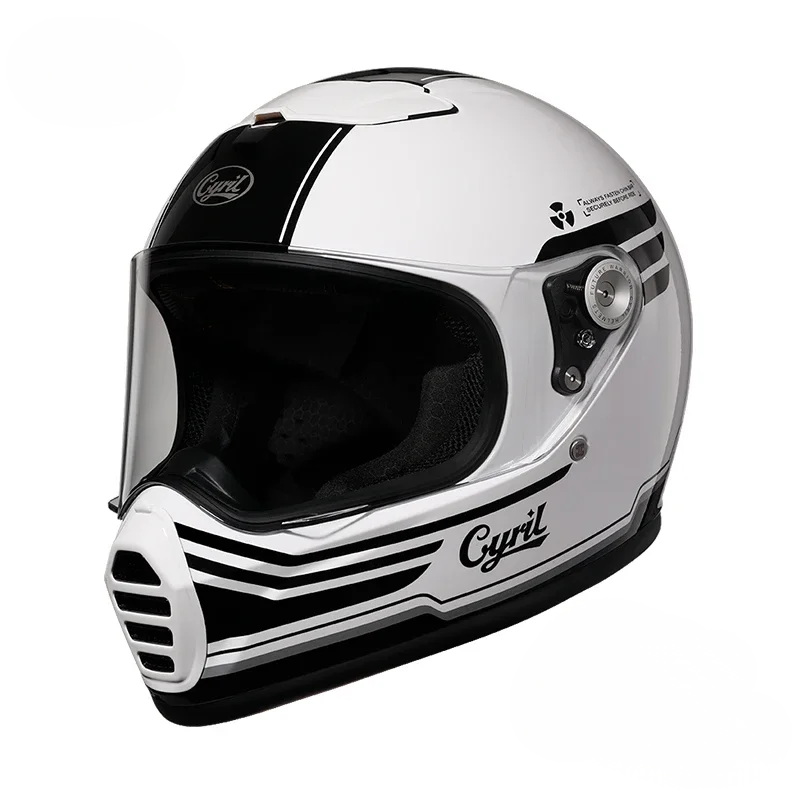 RoadSpirit Vintage Full-Face Helmet – DOT & ECE Approved