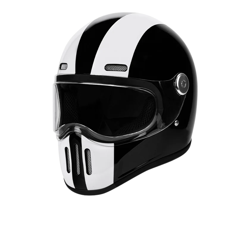 Retro Pig Nose Full Face Helmet