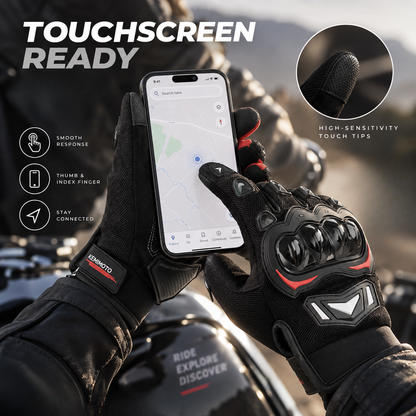 Gloves Summer Riding Hard Knuckle Touchscreen Gloves
