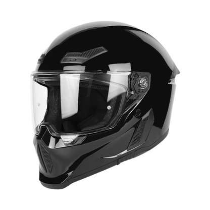 BikerZoneZ Shadow Rider Full Face Helmet – DOT & ECE Approved