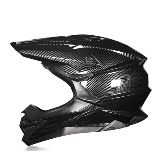 BikerZoneZ SafeRide Pro Off-Road Full Face Helmet - DOT Certification