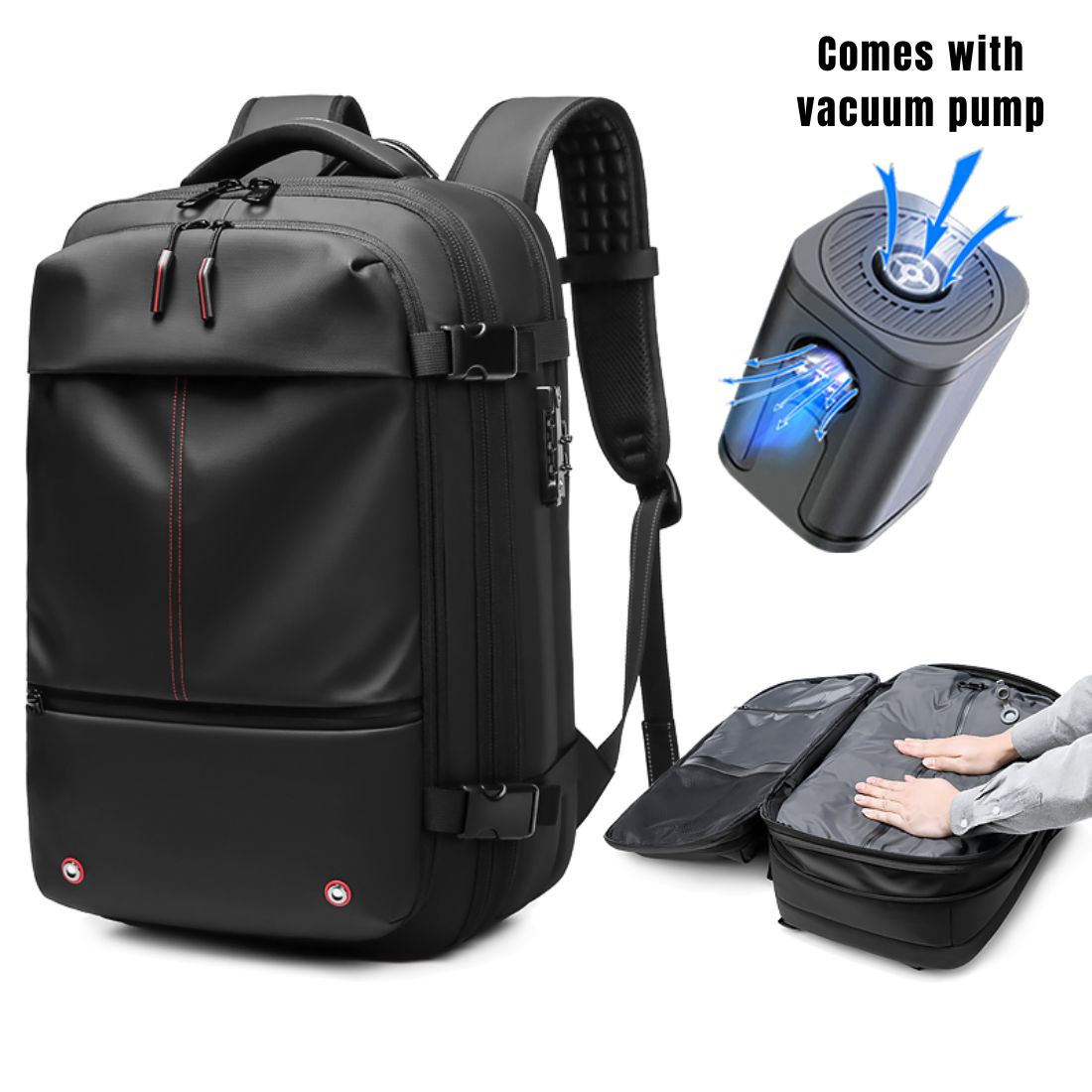 Ultimate Biker Backpack - Expandable & Vacuum Compression Pack for Riders