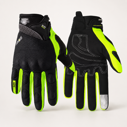 BikerZoneZ™ AirFlow Protective Touchscreen Riding Gloves