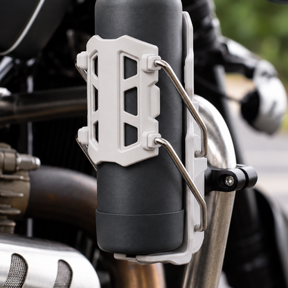 BikerZoneZ Adjustable Motorcycle Water Bottle Holder