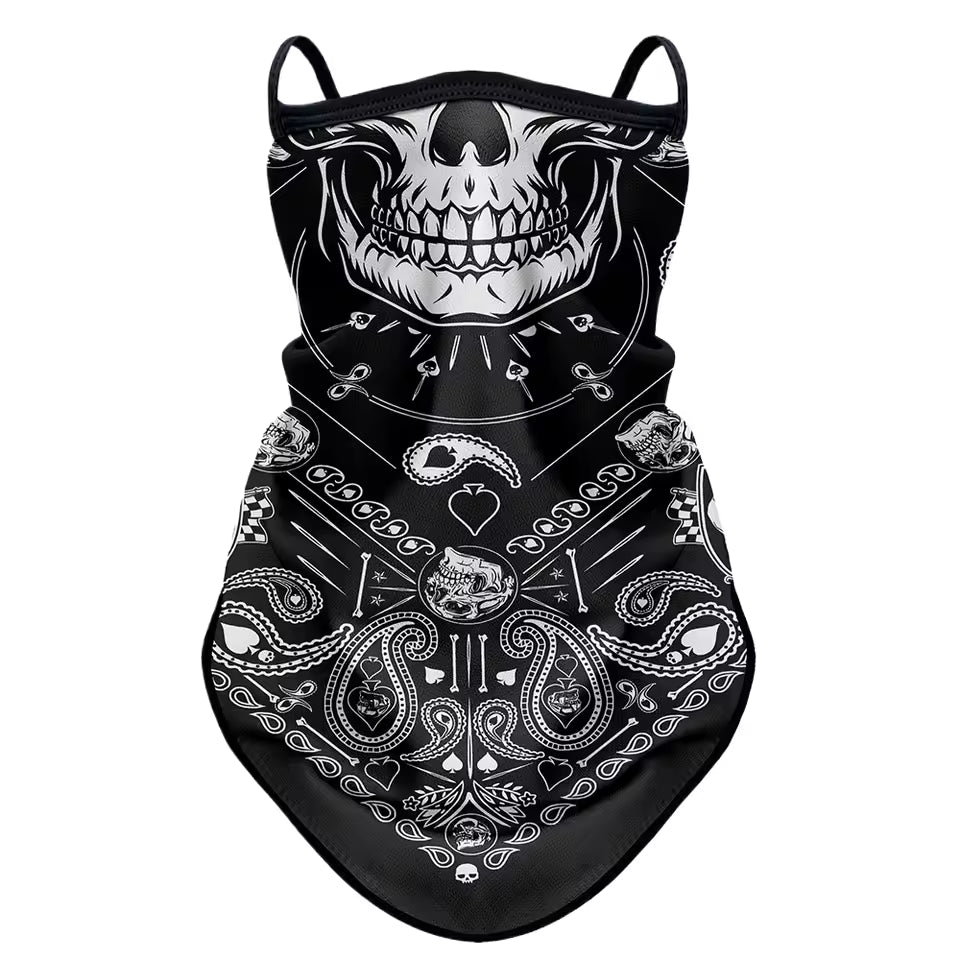 Retro Biker Face Mask – Breathable, Windproof & Anti-UV