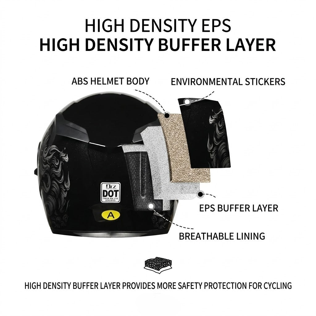 Shadow Rider Open Face Helmet - DOT Certified