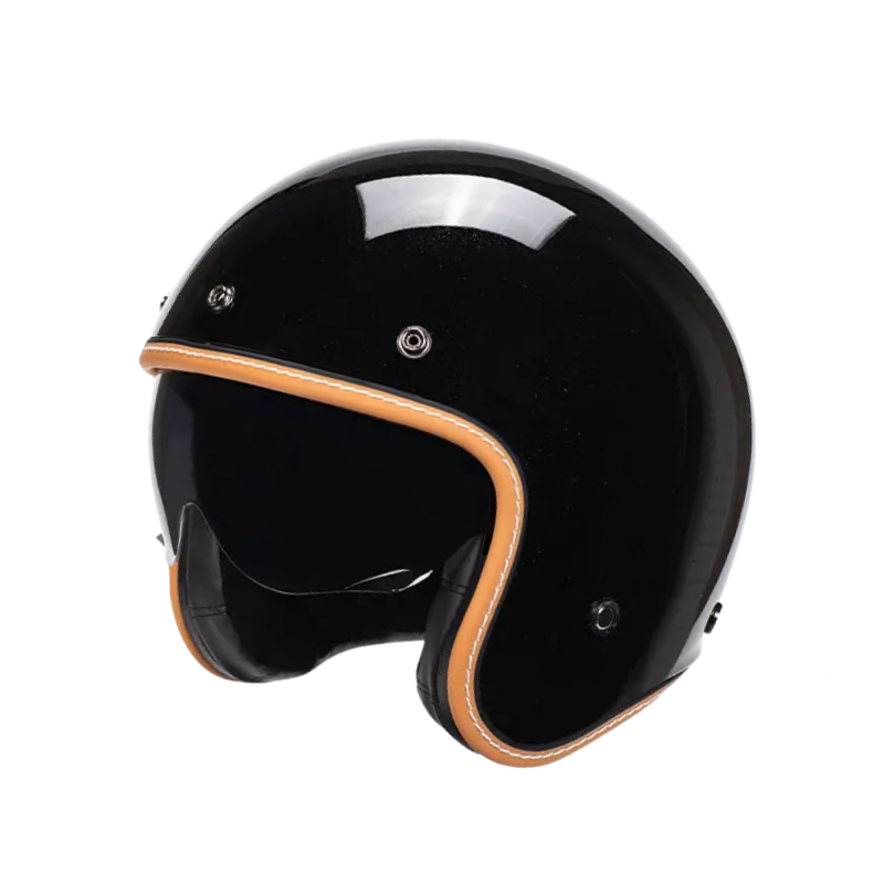 Minimalist Retro Open Face Motorcycle Helmet – DOT & ECE Certified
