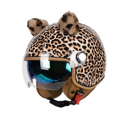 Retro Jet 3/4 Helmet – Open Face Dual Visor DOT/ECE Approved