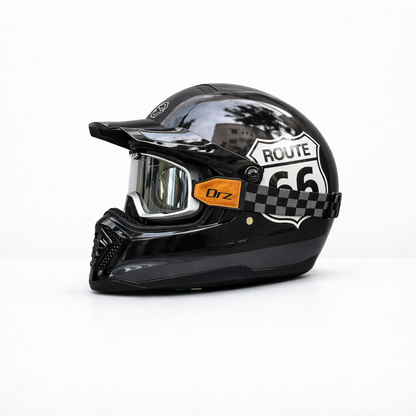 ORZ-918 Retro Full-Face Helmet – DOT & ECE Approved