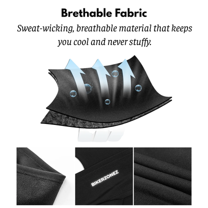 BikerZoneZ Winter Thermal Balaclava – Windproof Fleece Full Face Mask for Motorcycle, Cycling & Snow Sports