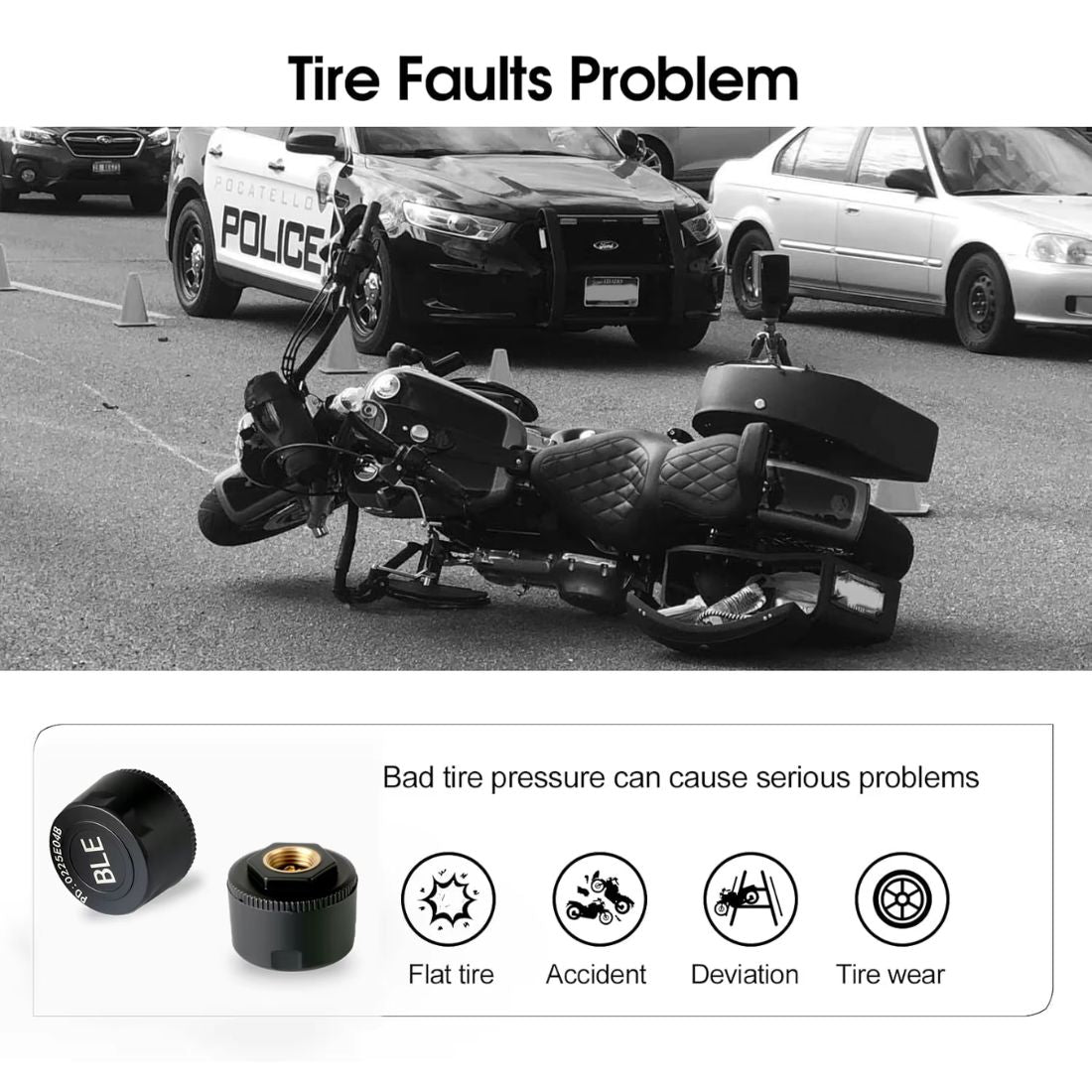 BikerZoneZ Moto Vision TPMS Kit