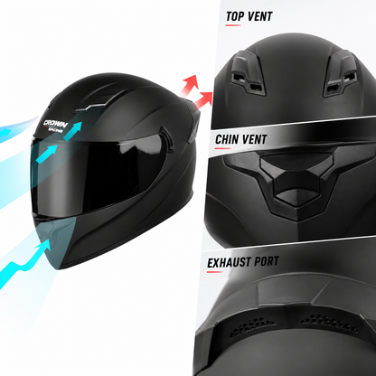 Crown Racing F700 Full Face Helmet