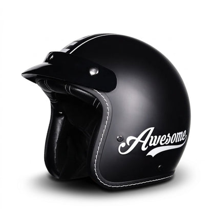 Vintage Open Face Motorcycle Helmet – All-Season Comfort & Protection