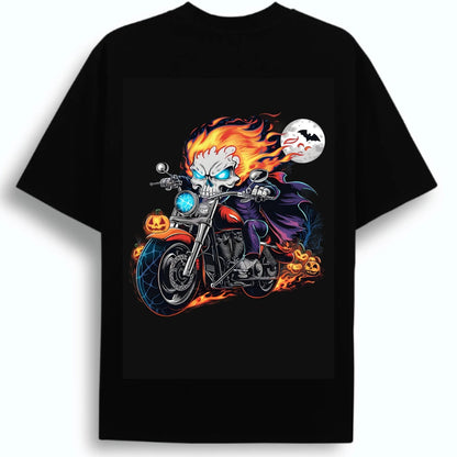 The Midnight Ride: BikerZoneZ Halloween Edition Tee