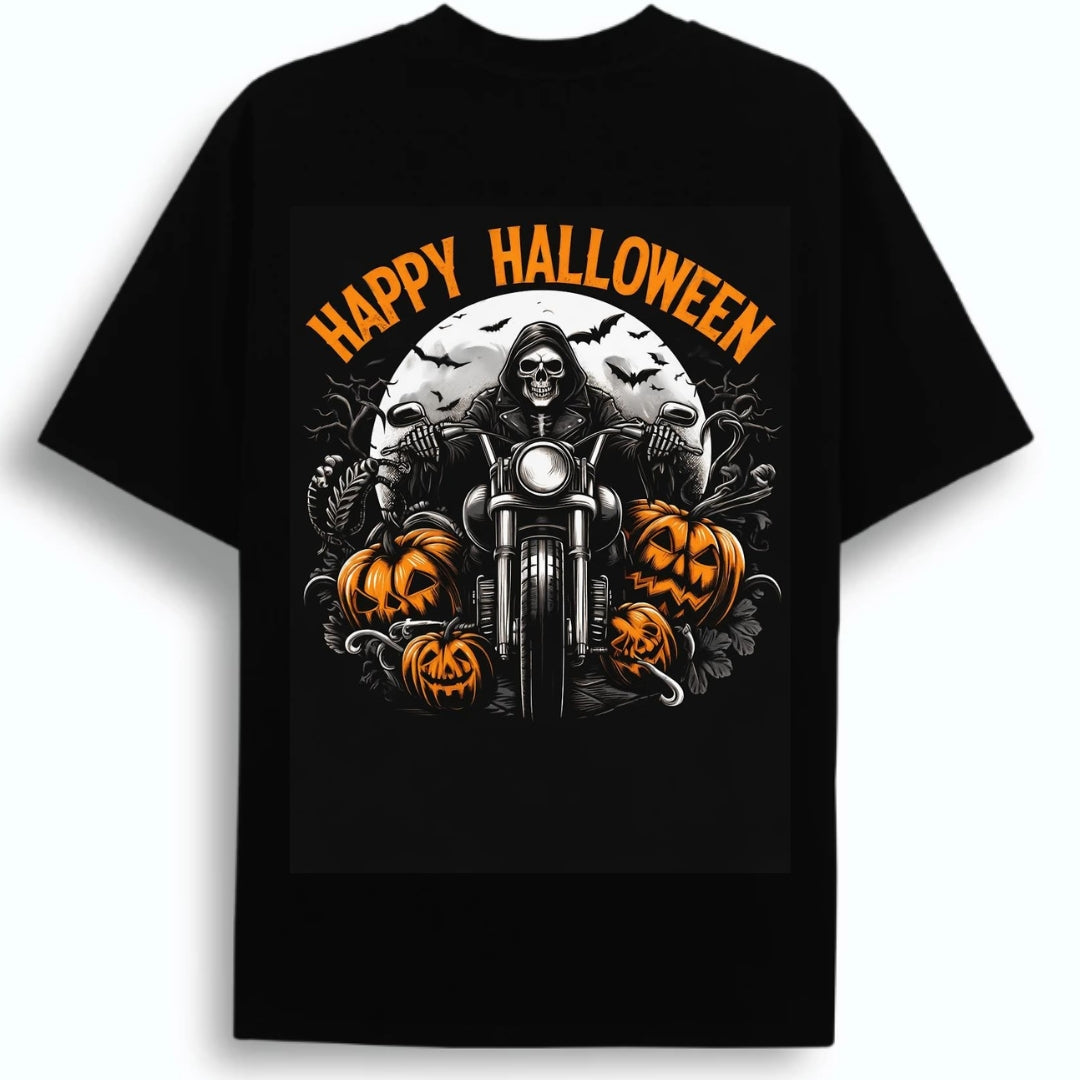 The Midnight Ride: BikerZoneZ Halloween Edition Tee