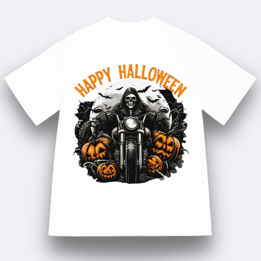 The Midnight Ride: BikerZoneZ Halloween Edition Tee