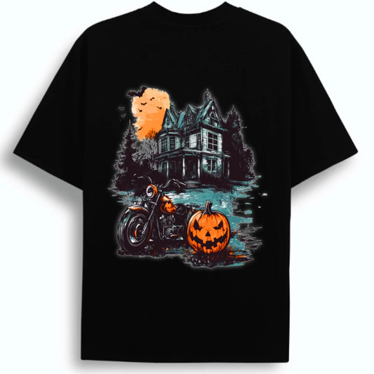 The Midnight Ride: BikerZoneZ Halloween Edition Tee