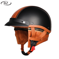 Black - Brown Leather