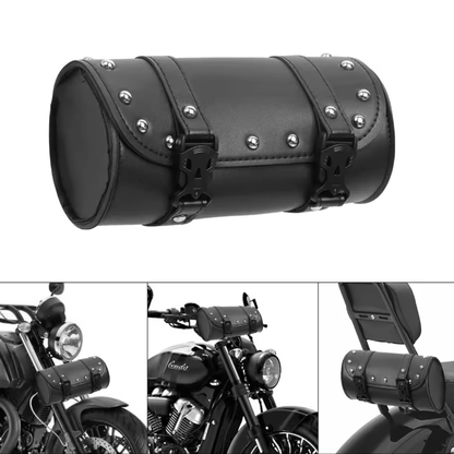 Motorcycle Front Fork Tool Bag – PU Leather, Universal Fit