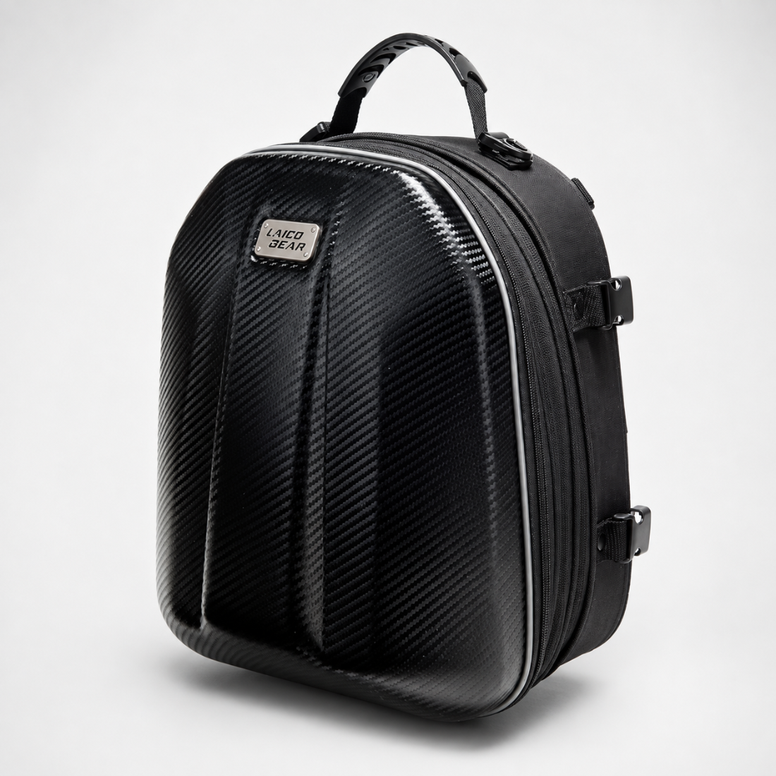 BikerZonez Carbon Fiber 3-in-1 Motorcycle Tail Bag