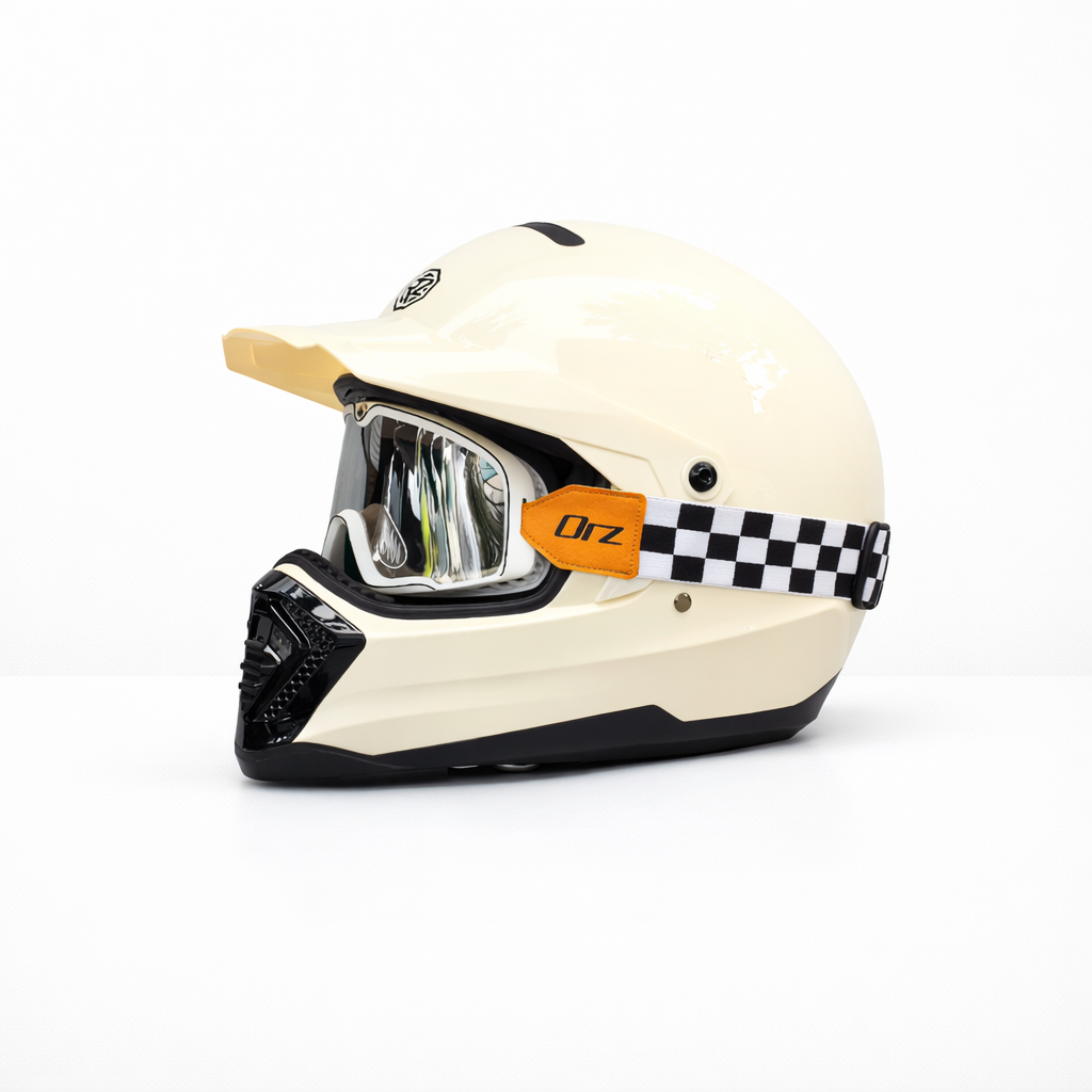 ORZ-918 Retro Full-Face Helmet – DOT & ECE Approved