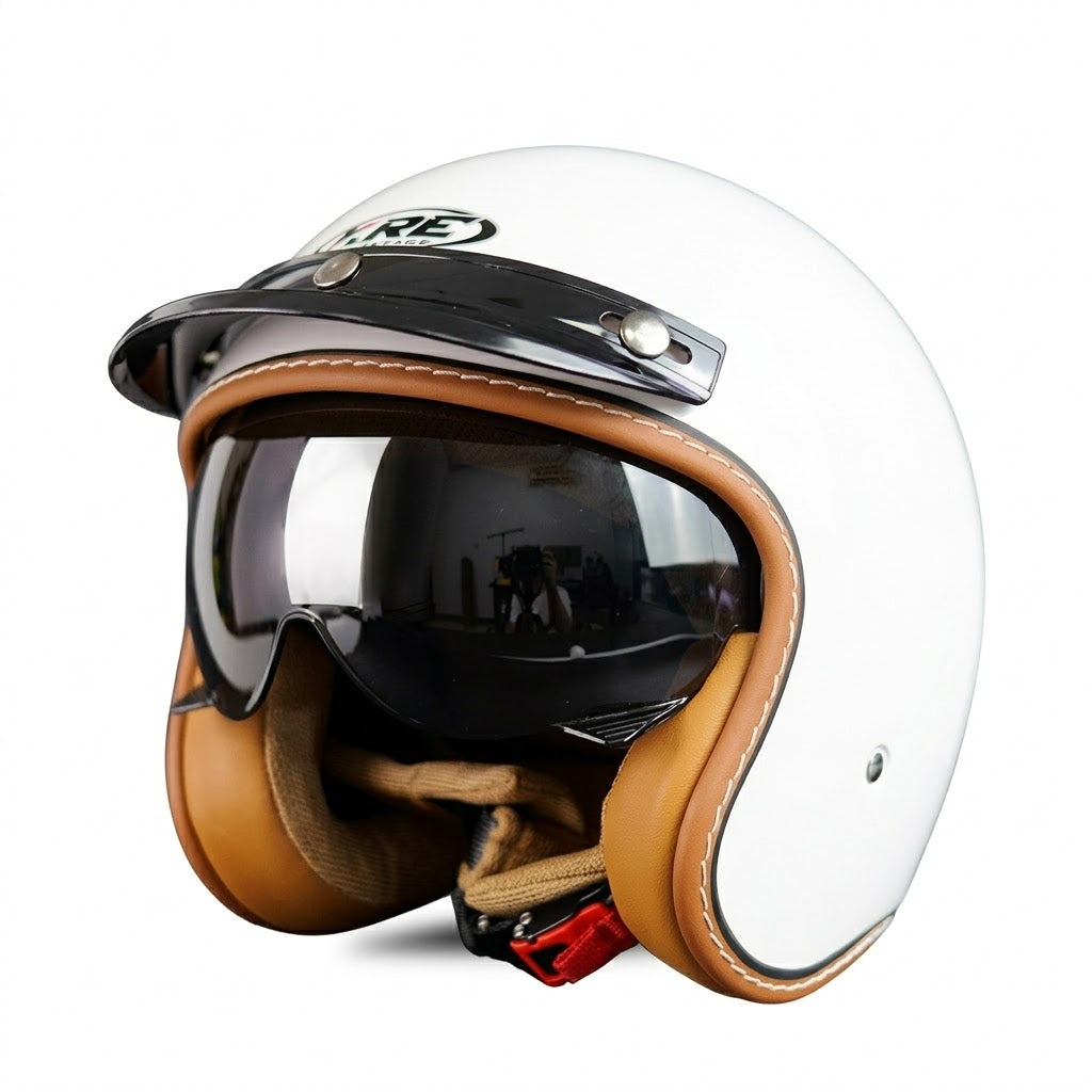 Low Profile Retro Open Face Helmet – DOT Approved