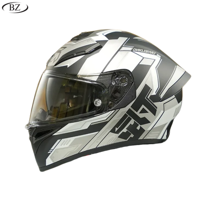 BikerZoneZ CyberCore Full Face Helmet - DOT & ECE Approved