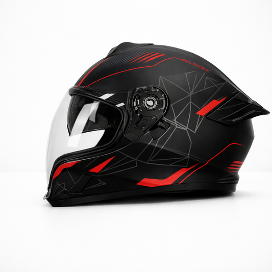 Unisex Full-Face Motorcycle Helmet Certified to DOT & ECE Standards