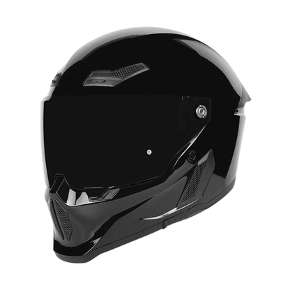 BikerZoneZ Shadow Rider Full Face Helmet – DOT & ECE Approved
