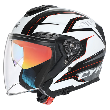 IronRide Open Face Dual Visor Helmet –  DOT Certified