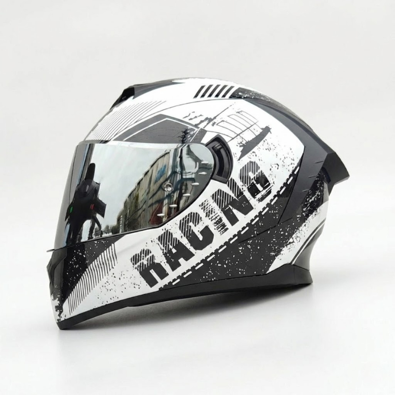 BikerZoneZ Rider Street Dominator Fullface Helmet