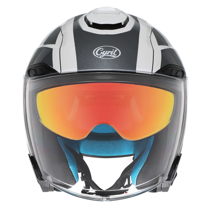 IronRide Open Face Dual Visor Helmet –  DOT Certified