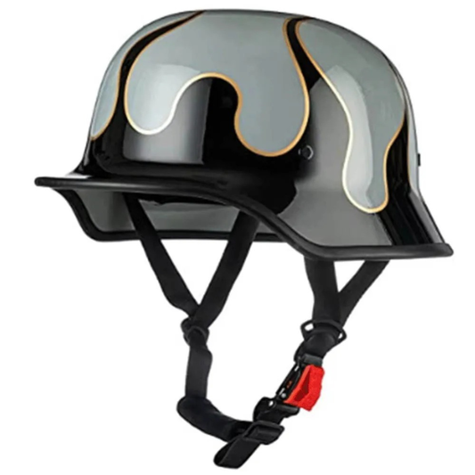 Vintage German Style Half Helmet | DOT Certified