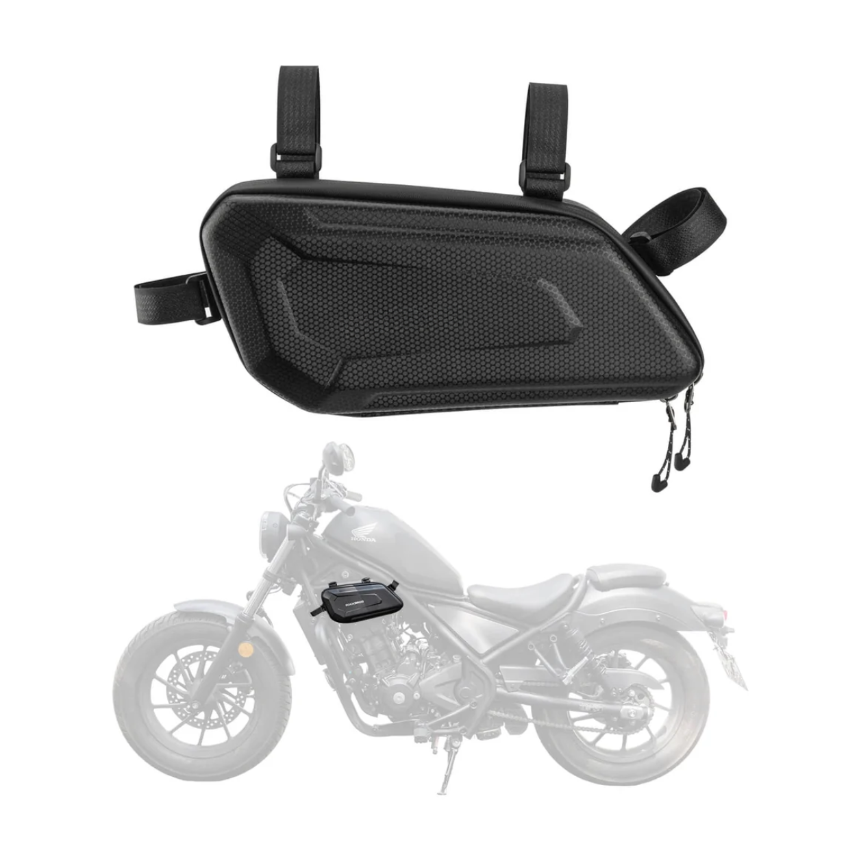 BikerZonez Low Profile Hard Shell Motorcycle Side Bag