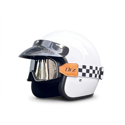 Urban Retro Open-Face Helmet – DOT & ECE Approved Protection