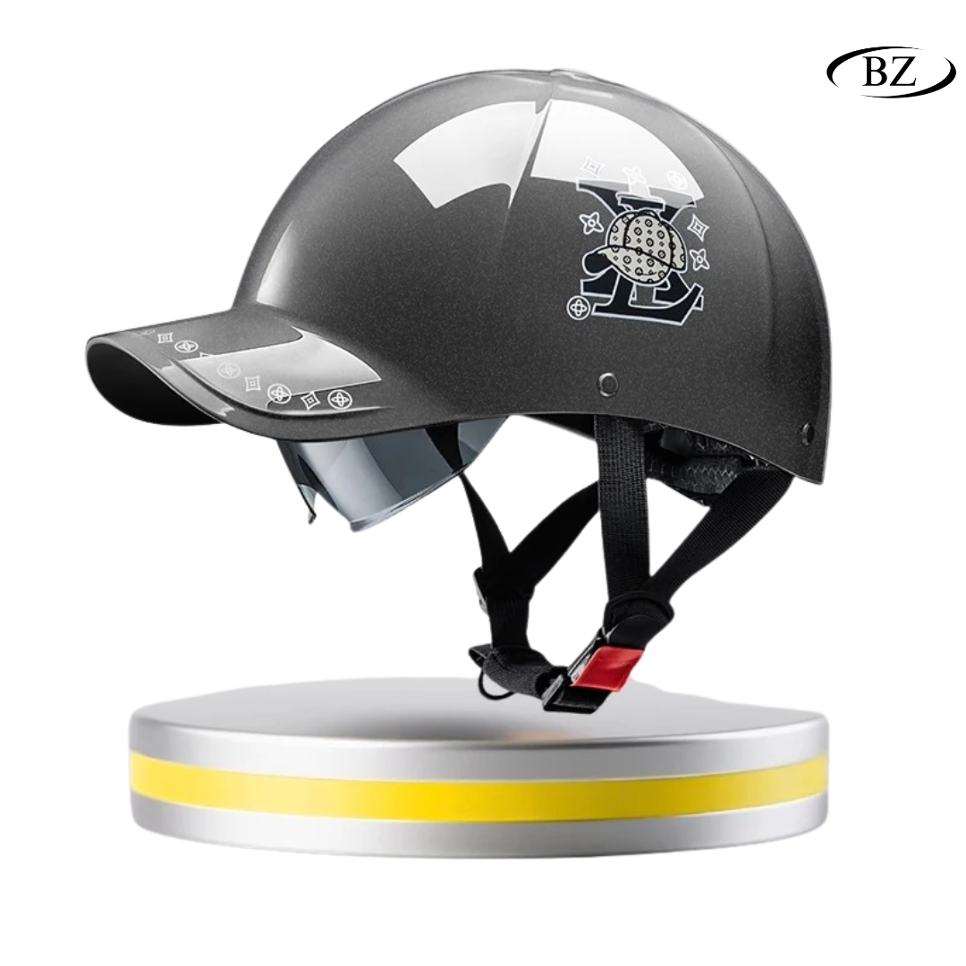 Baseball Cap Half Helmet – Lightweight Summer Riding Helmet