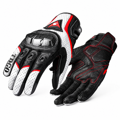 Carbon Fiber Protective Touch Screen Motorcycle Gloves