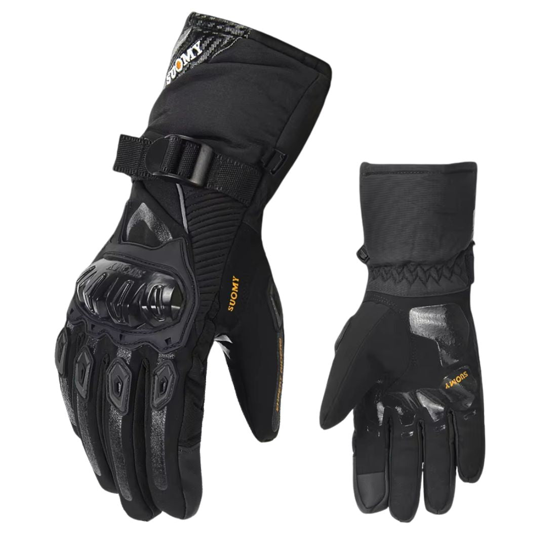 Winter Fleece-Lined Motorcycle Gloves