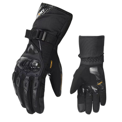 Winter Fleece-Lined Motorcycle Gloves
