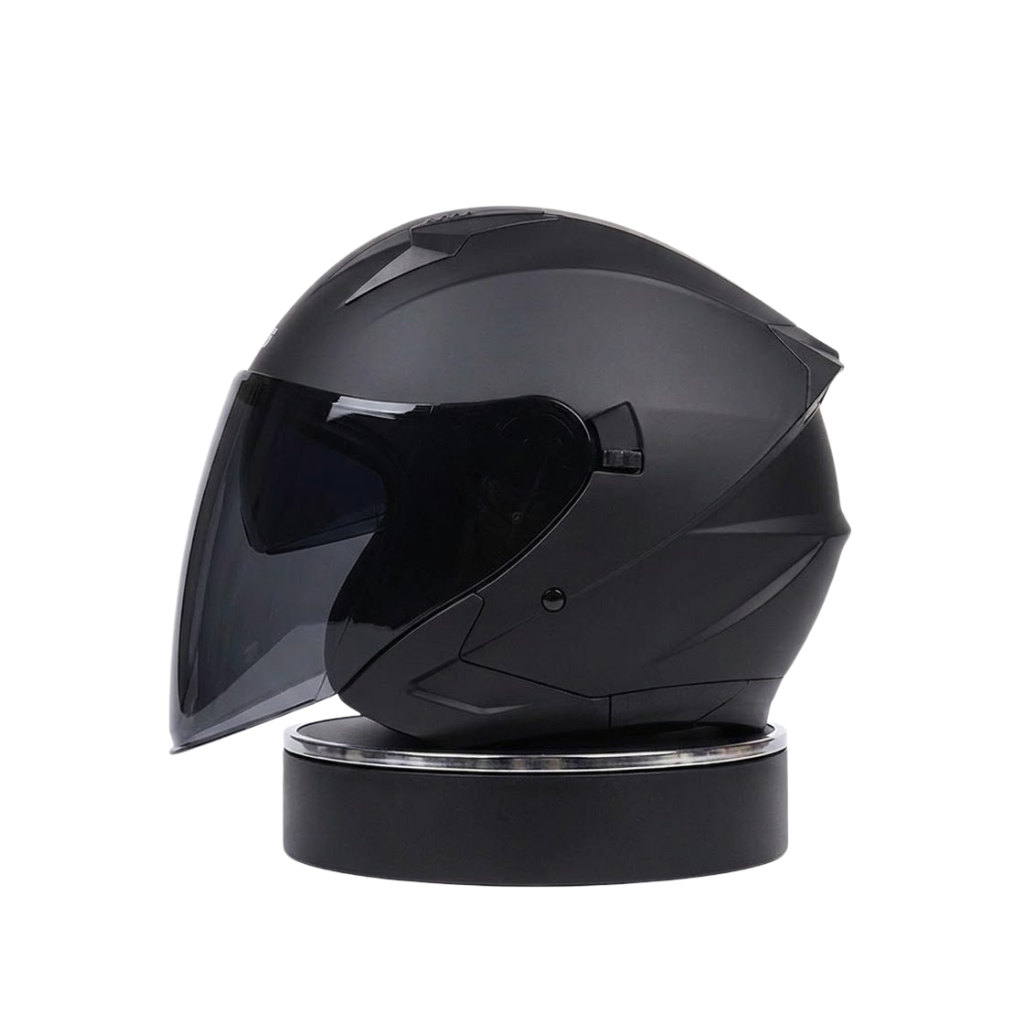 ORZ Premium Open-Face Helmet – Dual Visor Performance Edition