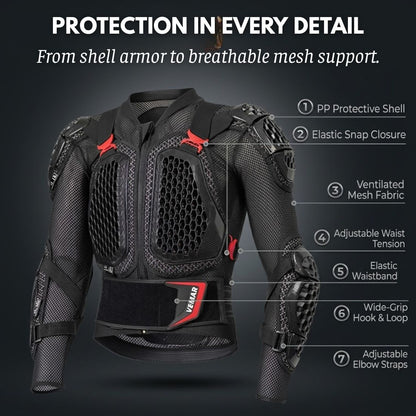 BikerZoneZ CE Full-Body Motorcycle Armor Suit