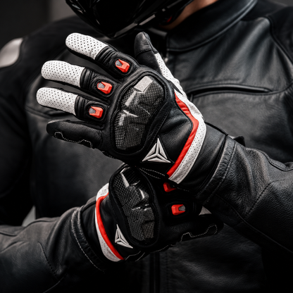 Protective Leather Breathable Touch Screen Gloves
