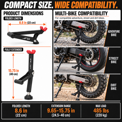 BikerZoneZ Portable Motorcycle Stand